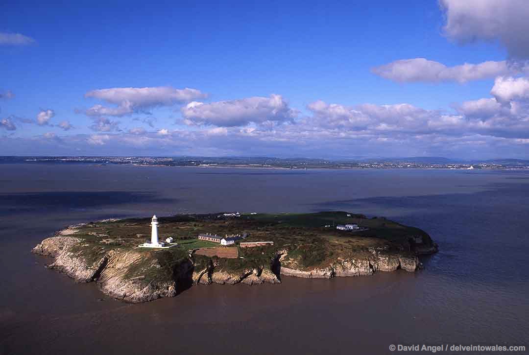 Image of Flat Holm island in the Bristol Channel
