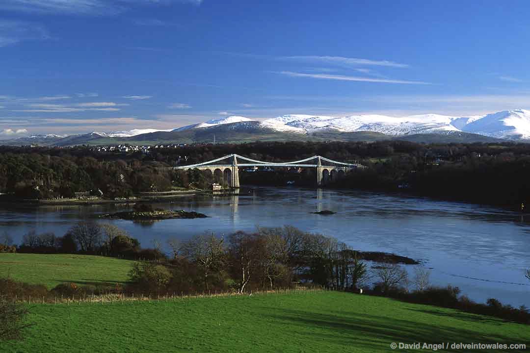 Image of the Menai Suspension Bridge, Anglesey