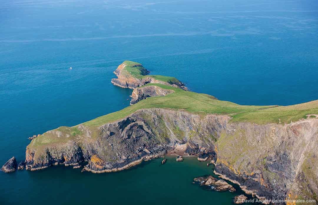 Image of Ynys Lochtyn island in Cardigan Bay